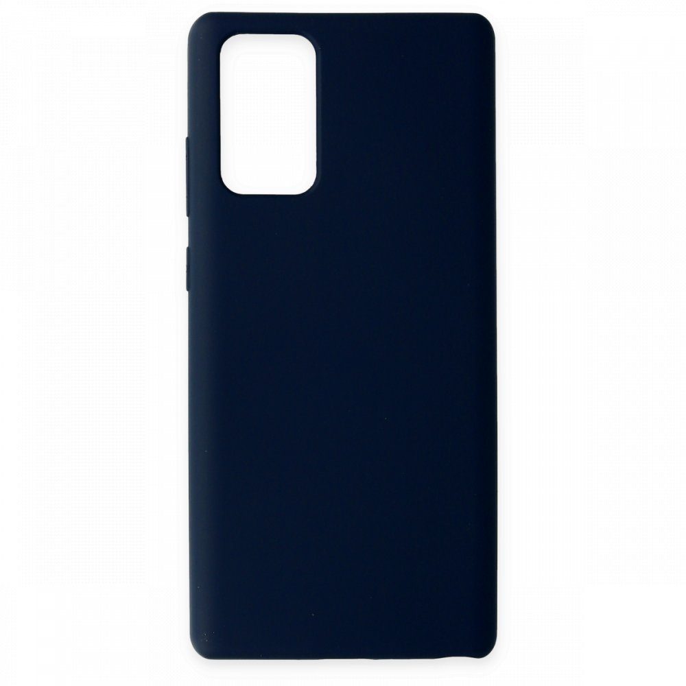 CLZ942 Samsung Galaxy Note 20 Kılıf Nano İçi Kadife  Silikon - Ürün Rengi : Mavi