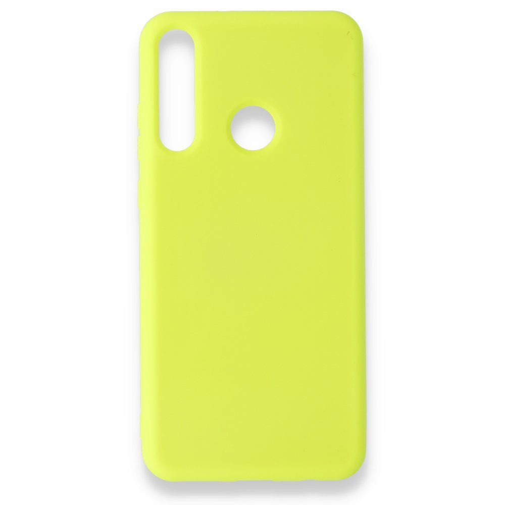 CLZ942 Huawei Y6p Kılıf Nano İçi Kadife  Silikon - Ürün Rengi : Sarı