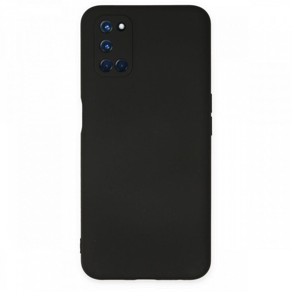 CLZ942 Oppo A72 Kılıf Nano İçi Kadife  Silikon - Ürün Rengi : Siyah