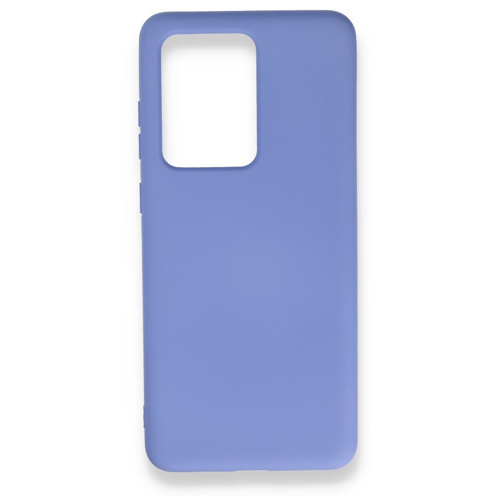 CLZ942 Samsung Galaxy S20 Ultra Kılıf Nano İçi Kadife  Silikon - Ürün Rengi : Mavi