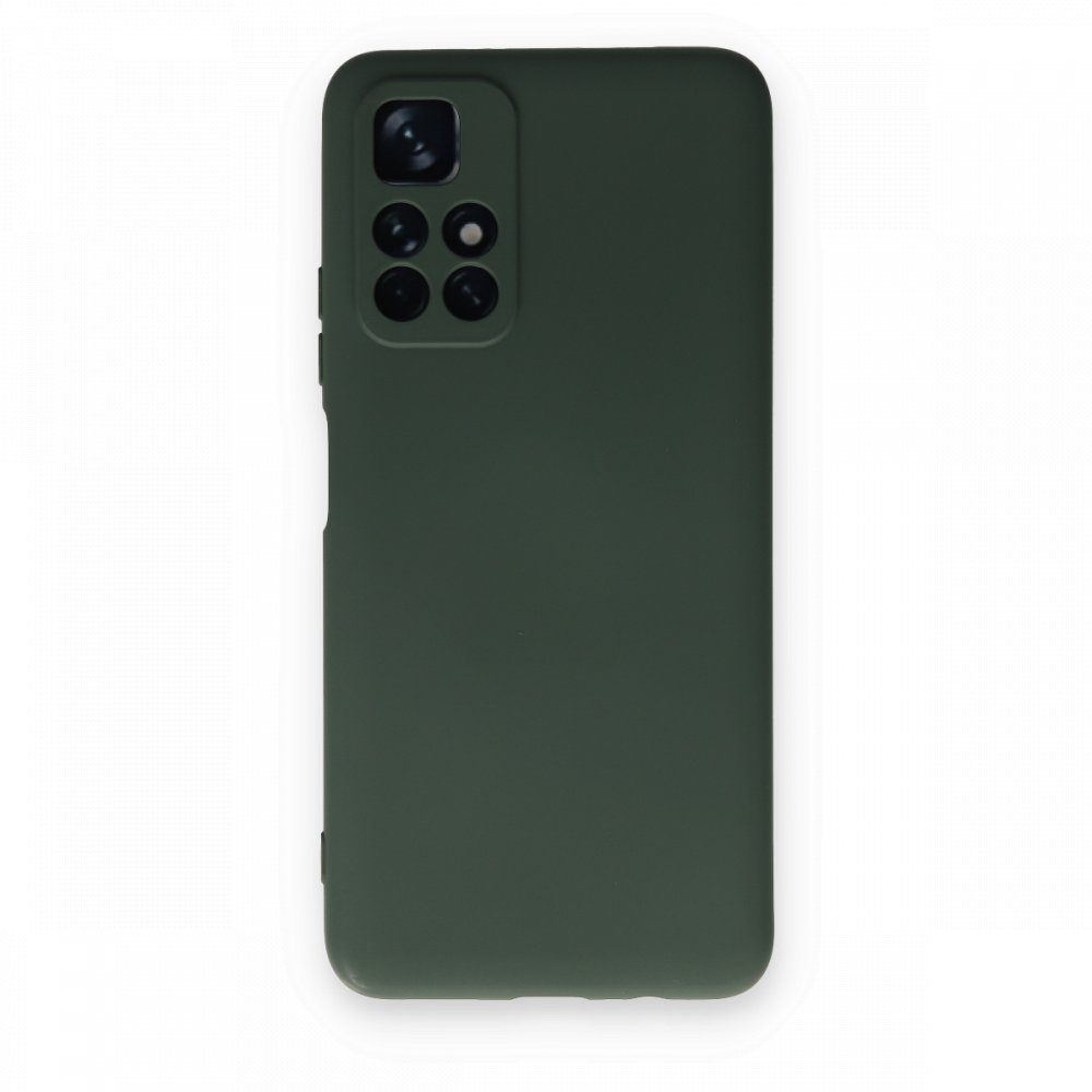 CLZ942 Xiaomi Redmi Note 11t Kılıf Nano İçi Kadife  Silikon - Ürün Rengi : Koyu Yeşil