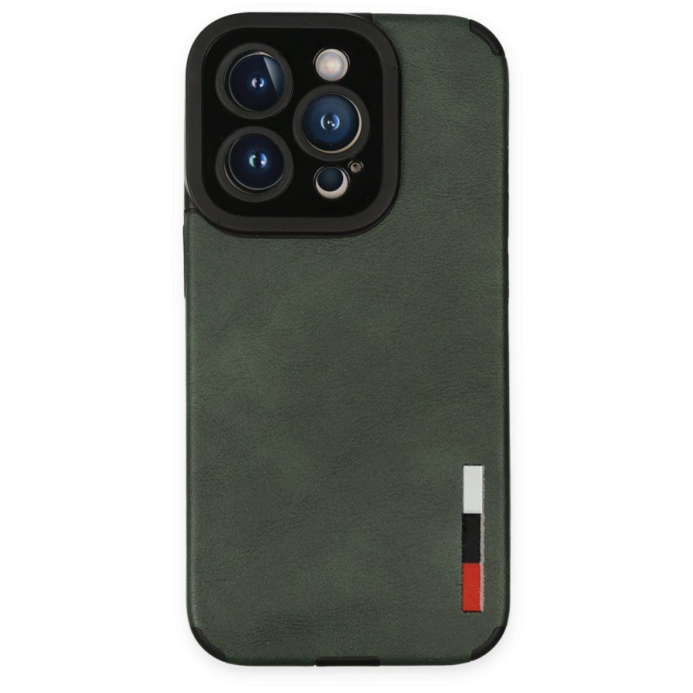 CLZ942 İphone 14 Pro Kılıf Loop Deri Silikon - Ürün Rengi : Yeşil