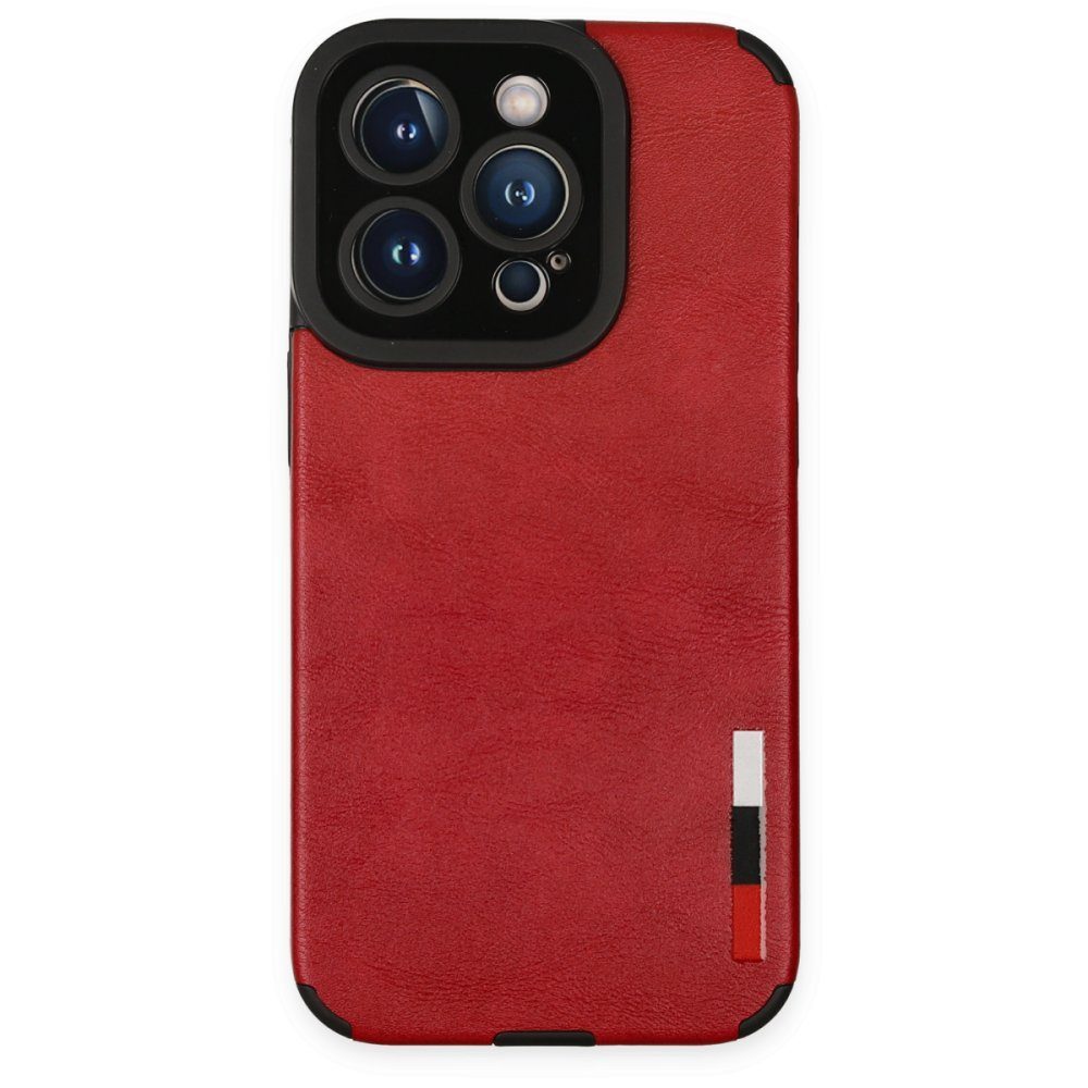 CLZ942 İphone 14 Pro Max Kılıf Loop Deri Silikon - Ürün Rengi : Kırmızı