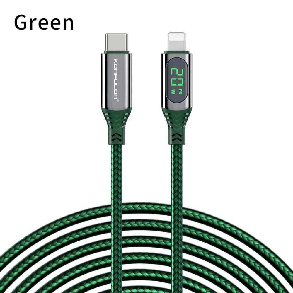 CLZ192 Dc41 20w Lightning Kablo - Ürün Rengi : Yeşil