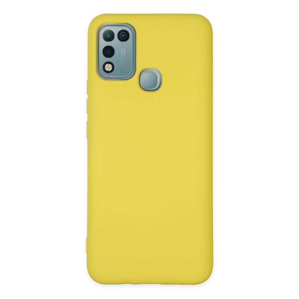 CLZ942 İnfinix Hot 10 Play Kılıf Nano İçi Kadife  Silikon - Ürün Rengi : Sarı