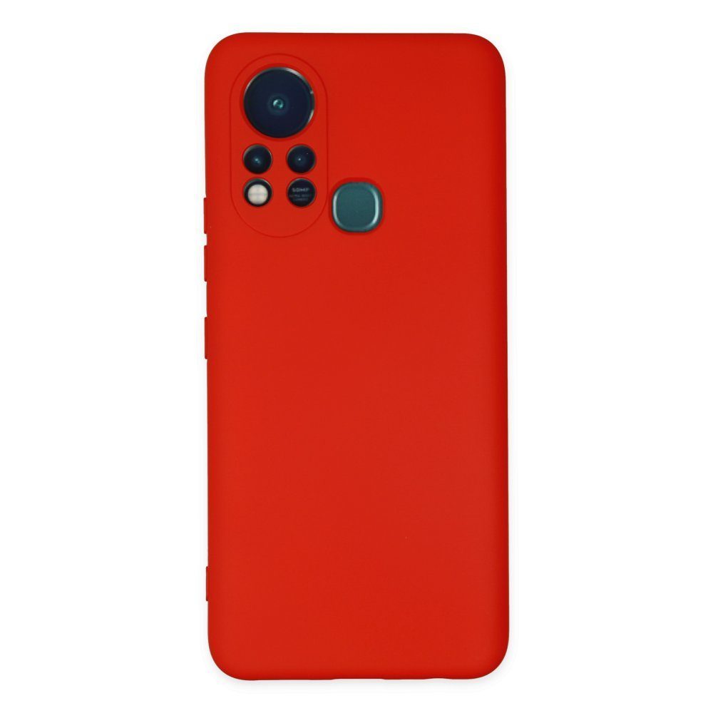CLZ942 İnfinix Hot 11s Kılıf Nano İçi Kadife  Silikon - Ürün Rengi : Kırmızı