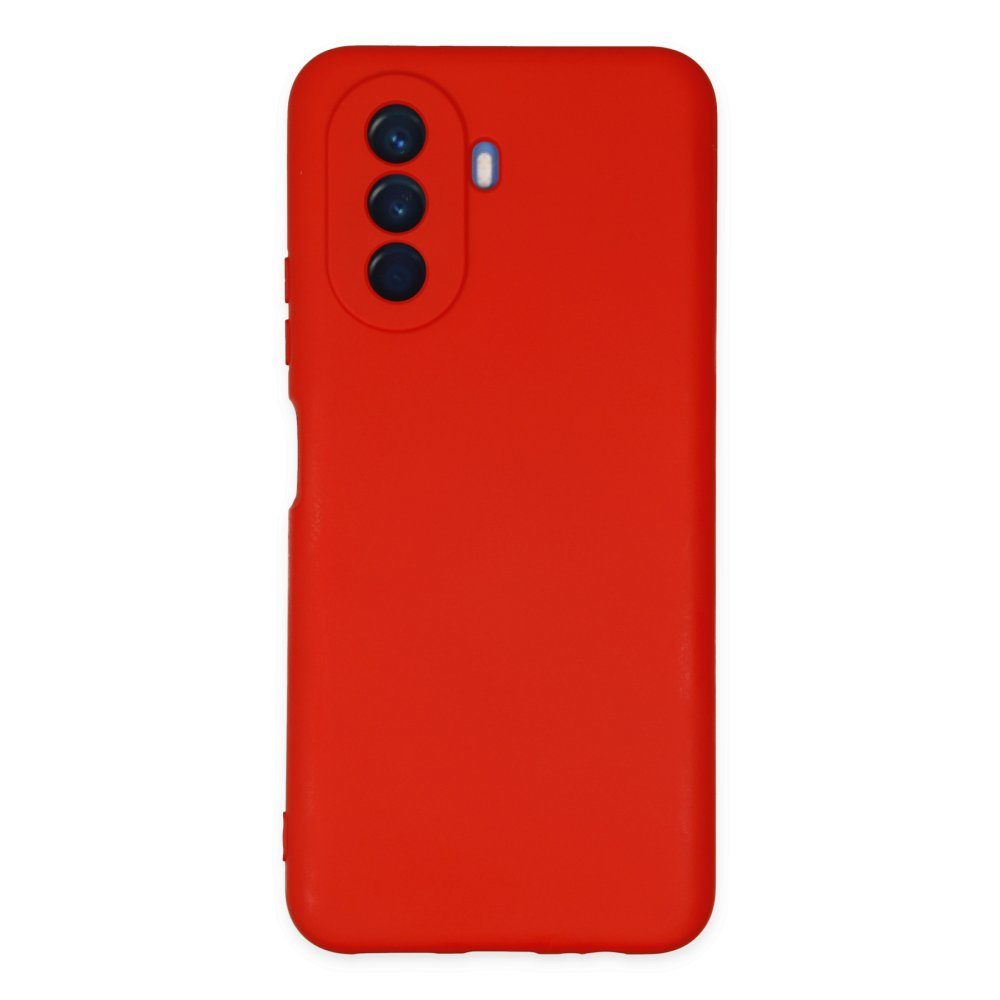 CLZ942 Huawei Nova Y70 Kılıf Nano İçi Kadife  Silikon - Ürün Rengi : Kırmızı