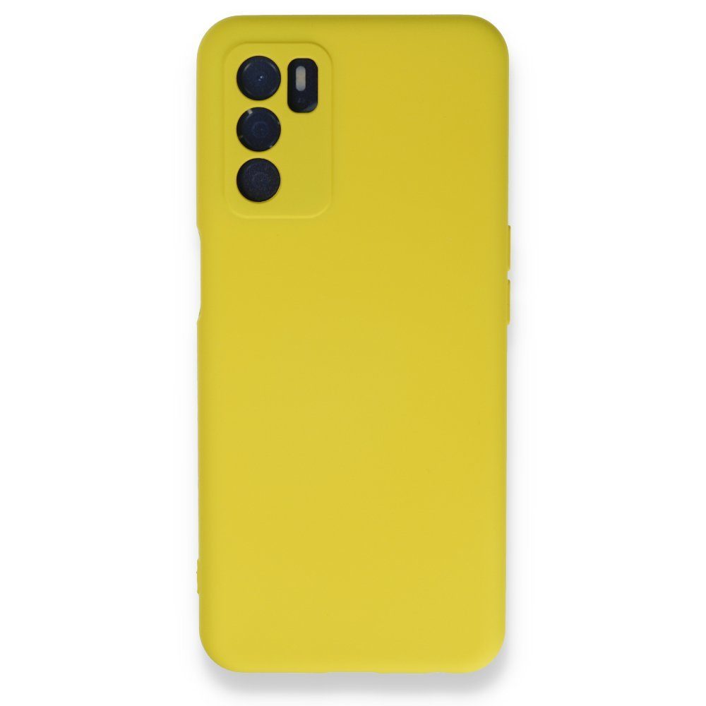 CLZ942 Oppo A55 Kılıf Nano İçi Kadife  Silikon - Ürün Rengi : Sarı