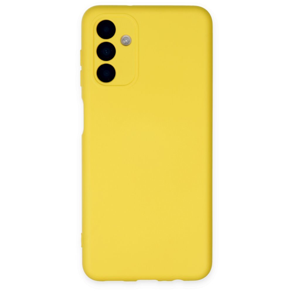 CLZ942 Samsung Galaxy A04s Kılıf Nano İçi Kadife  Silikon - Ürün Rengi : Sarı