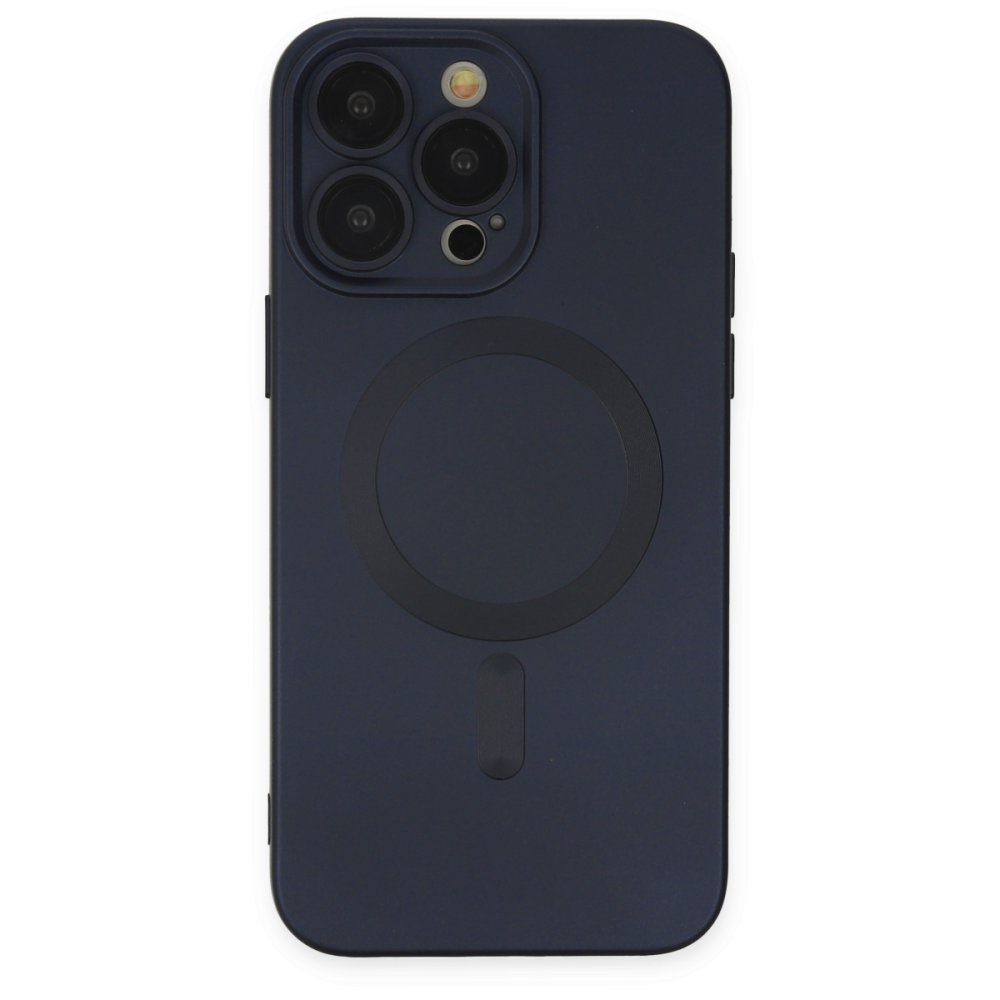 CLZ942 İphone 13 Pro Kılıf Moshi Lens Magneticsafe Silikon - Ürün Rengi : Lacivert