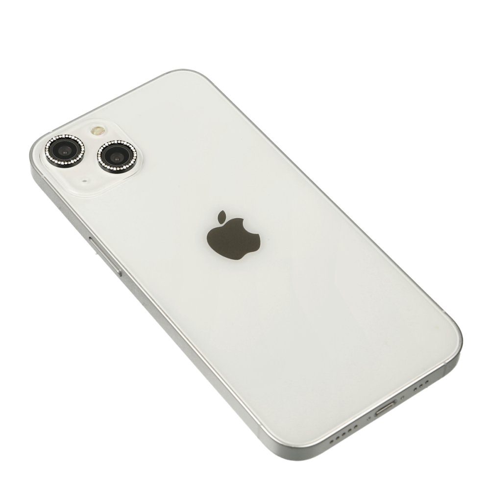 CLZ942 İphone 14 Plus Diamond Kamera Lens - Ürün Rengi : Gümüş