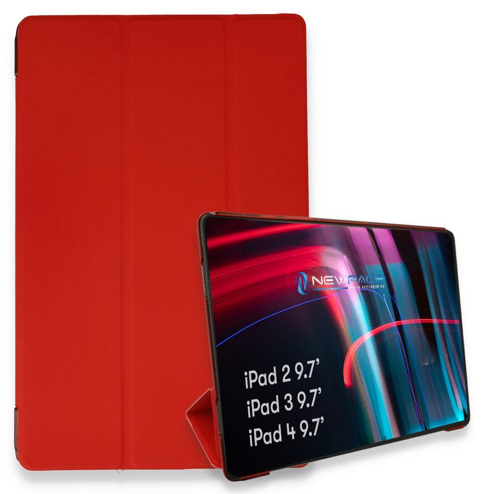 CLZ942 İpad 2 9.7 Kılıf Tablet Smart Kılıf - Ürün Rengi : Kırmızı