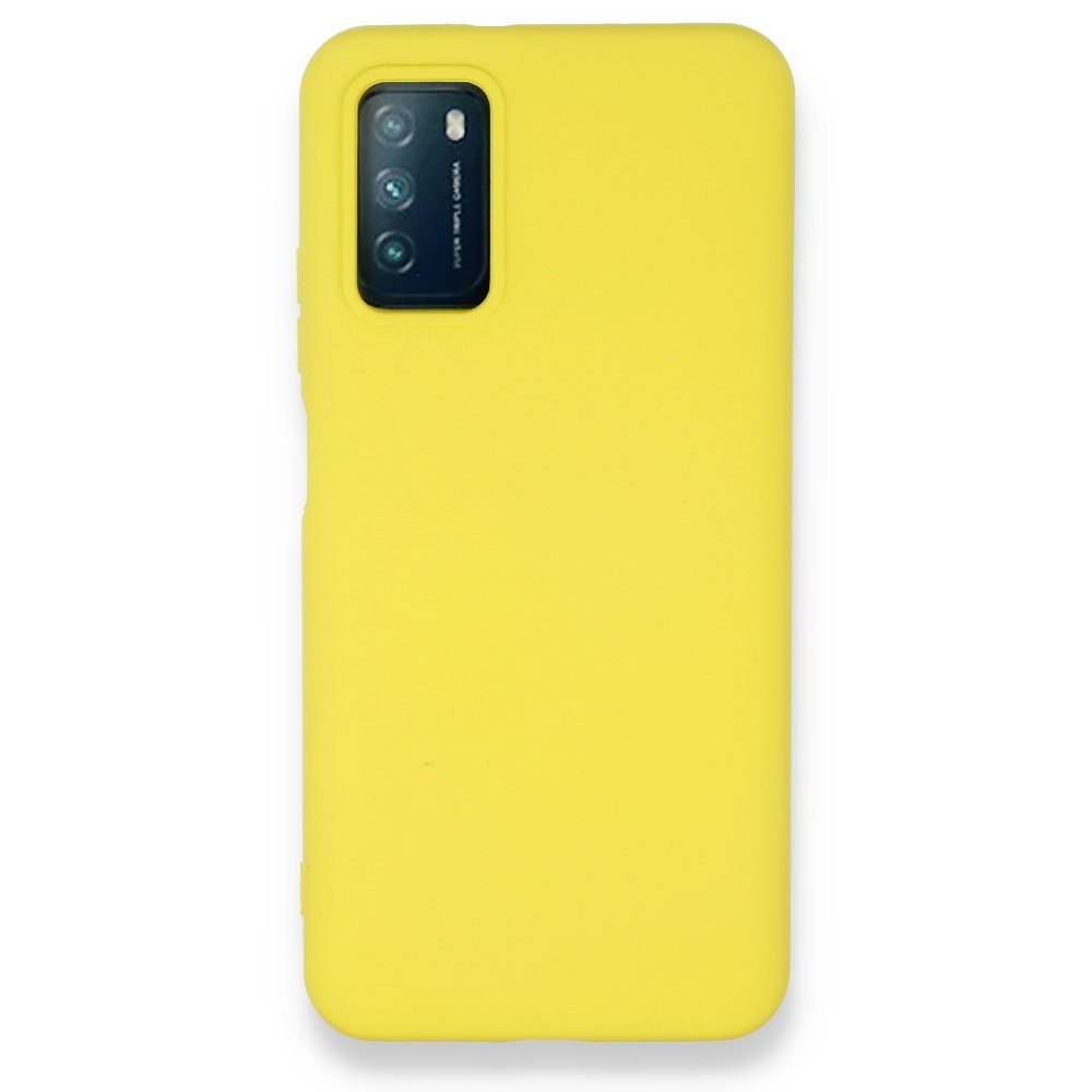 CLZ942 Xiaomi Pocophone M3 Kılıf Nano İçi Kadife  Silikon - Ürün Rengi : Sarı
