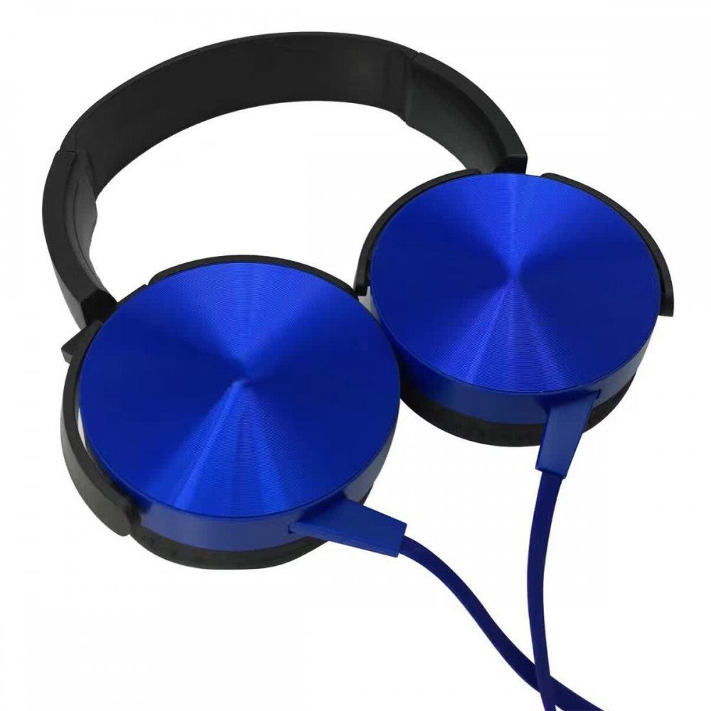 CLZ192 Xb450 Kablolu Extra Bass Kulaklık - Ürün Rengi : Mavi