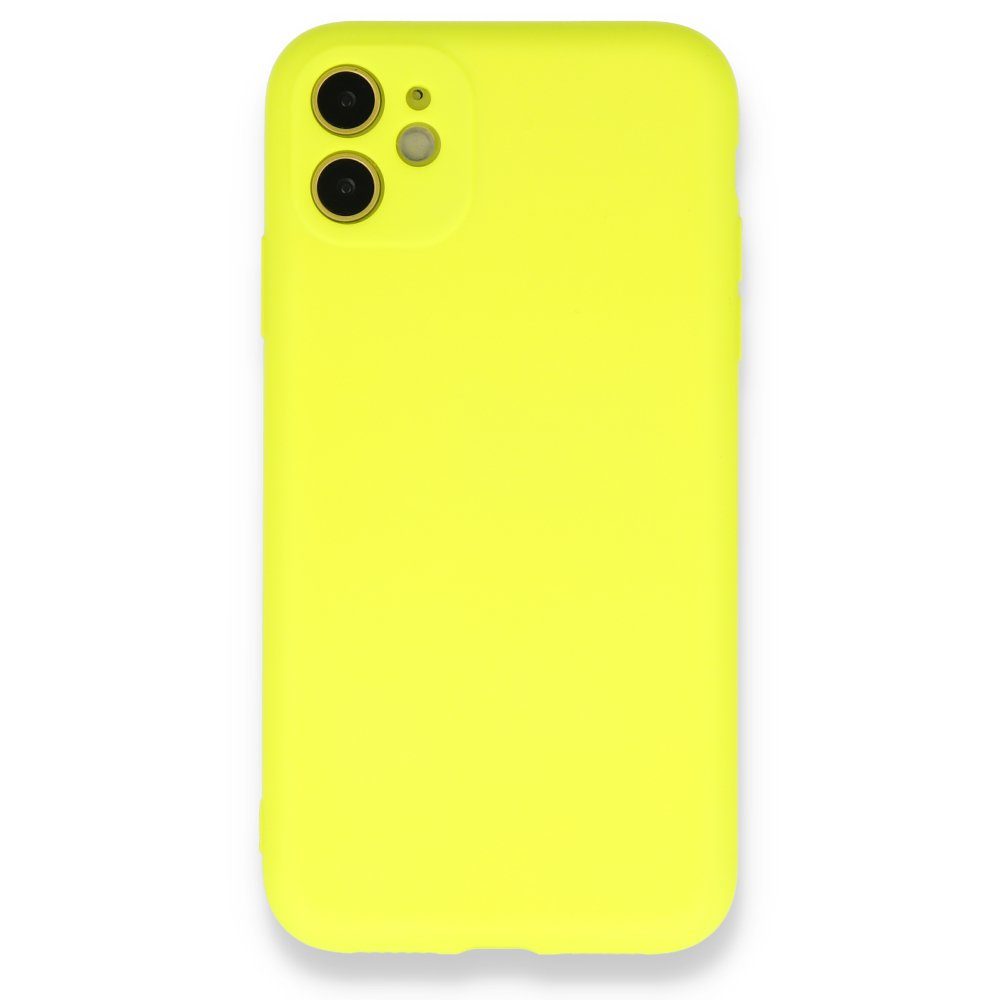 CLZ942 İphone 11 Kılıf Nano İçi Kadife  Silikon - Ürün Rengi : Su Yeşili