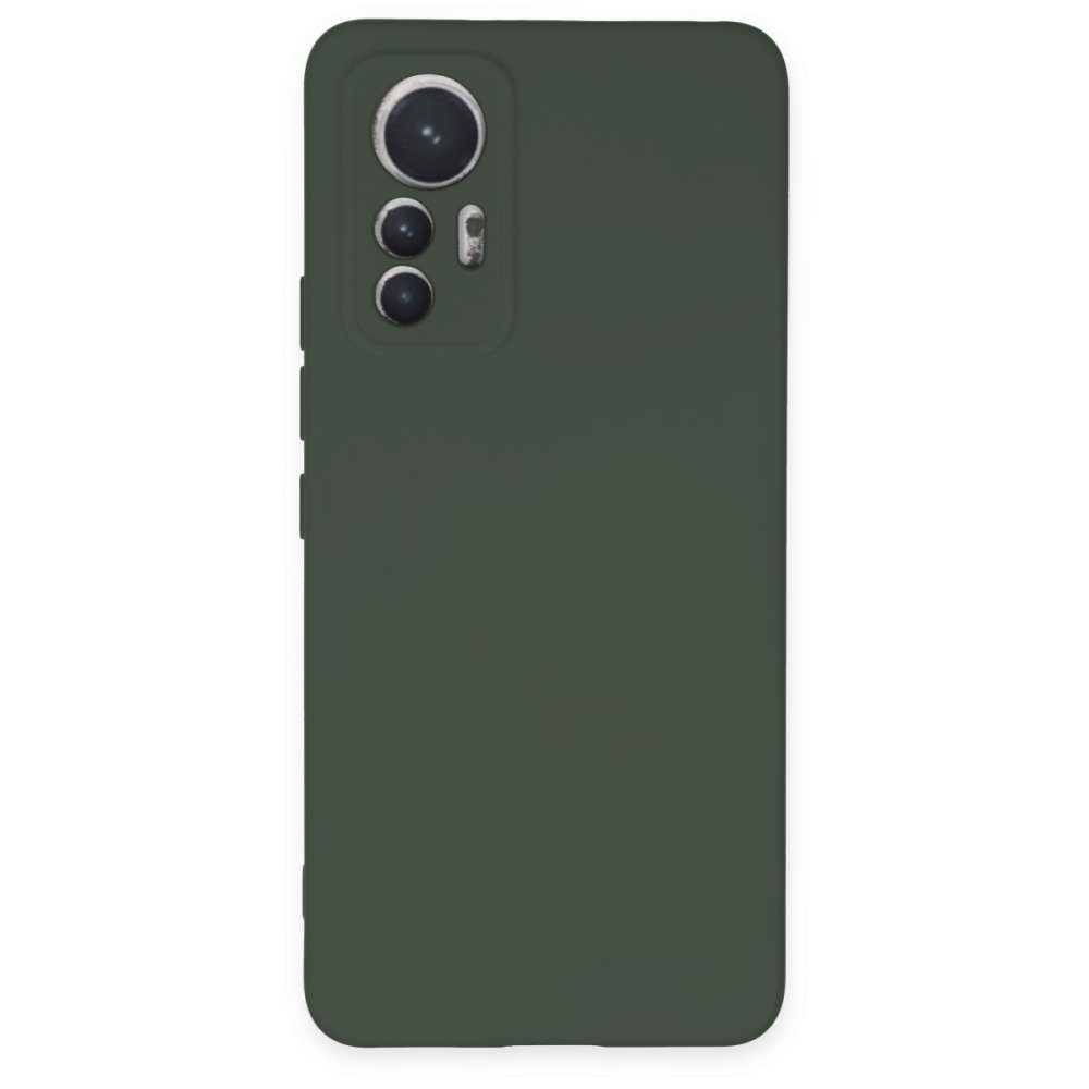 CLZ942 Xiaomi Mi 12 Lite Kılıf Nano İçi Kadife  Silikon - Ürün Rengi : Koyu Yeşil