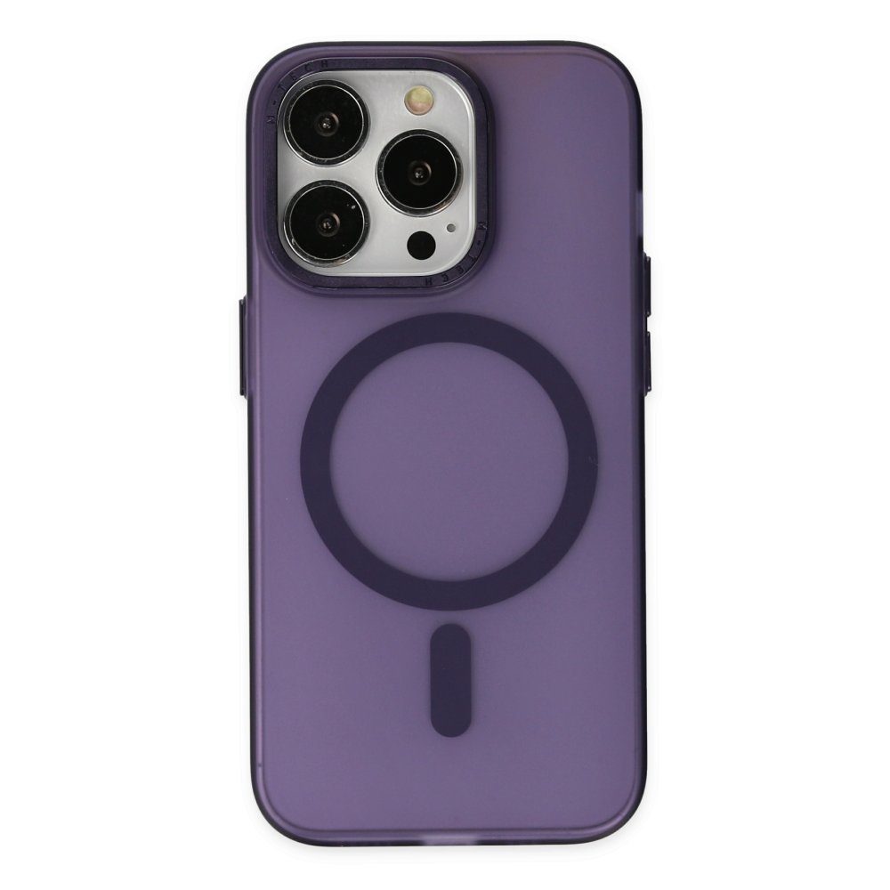 CLZ942 İphone 14 Pro Kılıf Lodos Magneticsafe Mat Kapak - Ürün Rengi : Pembe