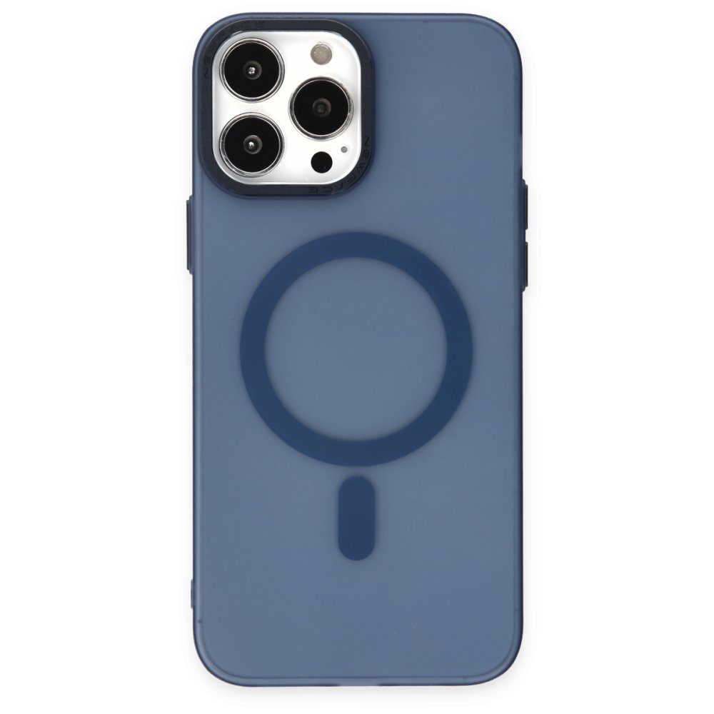 CLZ942 İphone 14 Pro Max Kılıf Lodos Magneticsafe Mat Kapak - Ürün Rengi : Mavi