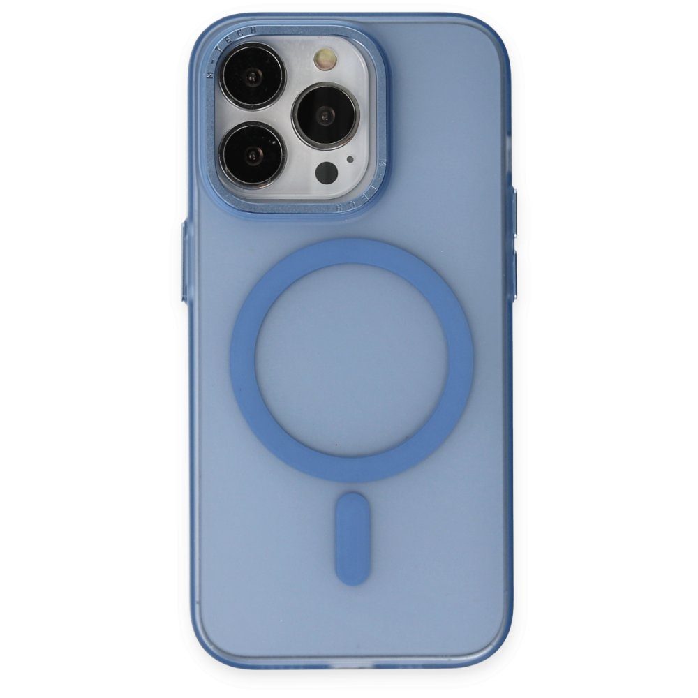 CLZ942 İphone 14 Pro Max Kılıf Lodos Magneticsafe Mat Kapak - Ürün Rengi : Mor