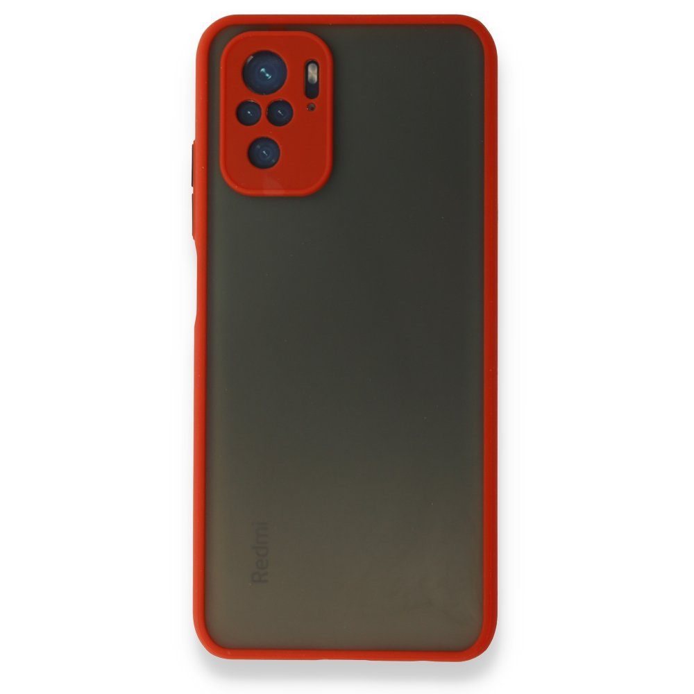 CLZ942 Xiaomi Poco M5s Kılıf Montreal Silikon Kapak - Ürün Rengi : Kırmızı