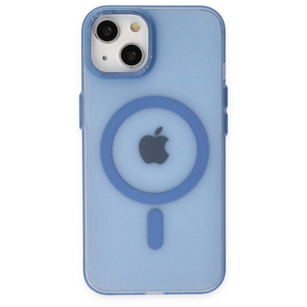 CLZ942 İphone 14 Kılıf Lodos Magneticsafe Mat Kapak - Ürün Rengi : Mavi