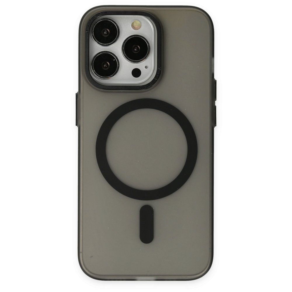 CLZ942 İphone 13 Pro Max Kılıf Lodos Magneticsafe Mat Kapak - Ürün Rengi : Şeffaf