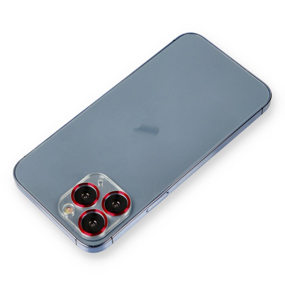 CLZ942 İphone 11 Pro Max Metal Kamera Lens Koruma Cam - Ürün Rengi : Gümüş