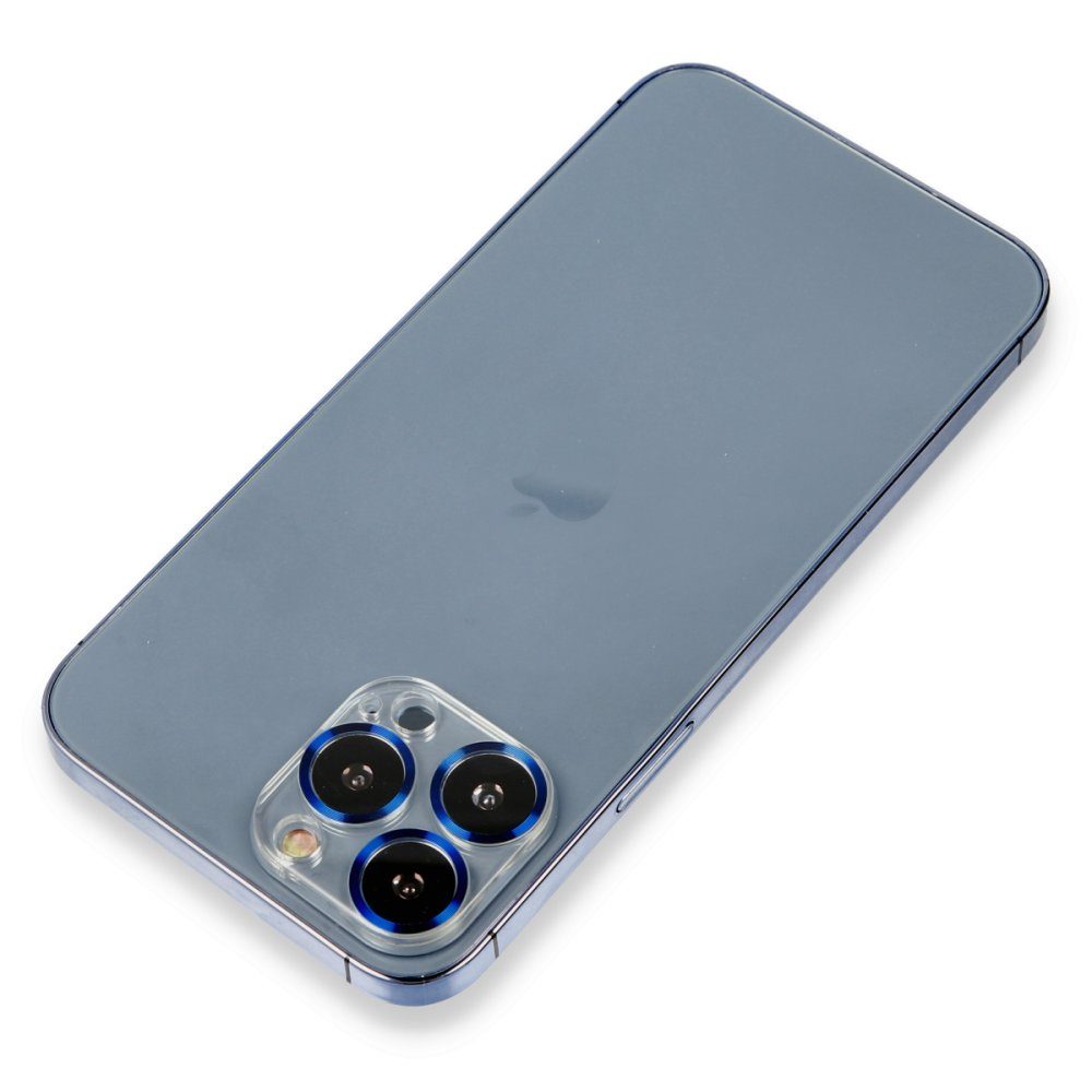CLZ942 İphone 14 Pro Metal Kamera Lens Koruma Cam - Ürün Rengi : Koyu Yeşil