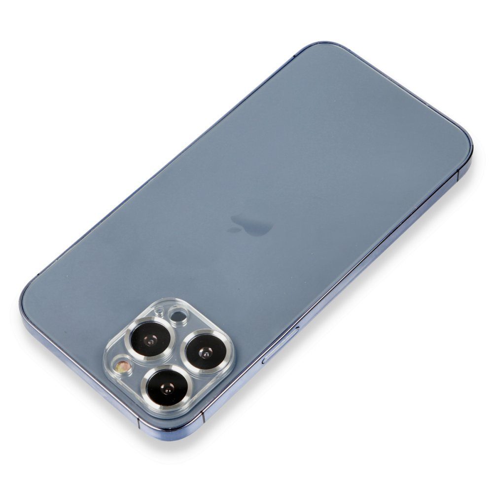 CLZ942 İphone 14 Pro Max Metal Kamera Lens Koruma Cam - Ürün Rengi : Kırmızı