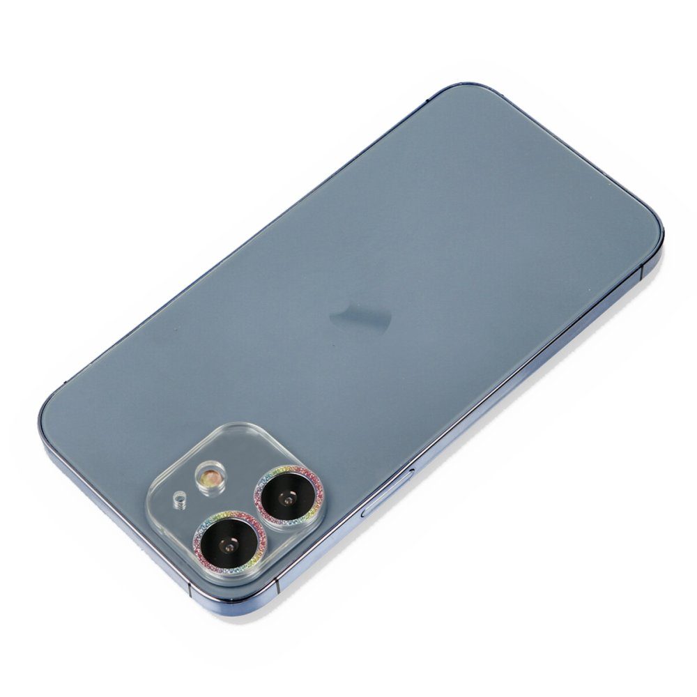 CLZ942 İphone 12 Mini Shine Kamera Lens Koruma Cam - Ürün Rengi : Rainbow