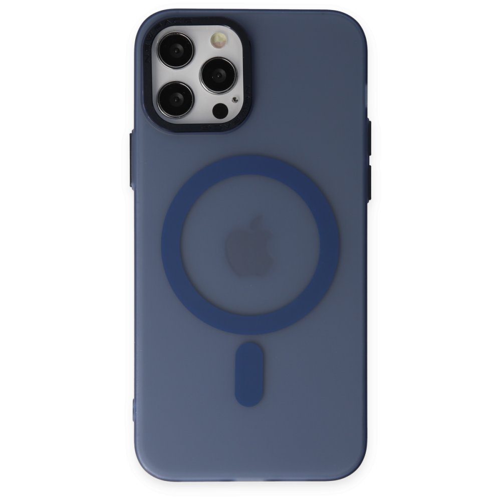 CLZ942 İphone 12 Pro Kılıf Lodos Magneticsafe Mat Kapak - Ürün Rengi : Sierra Blue
