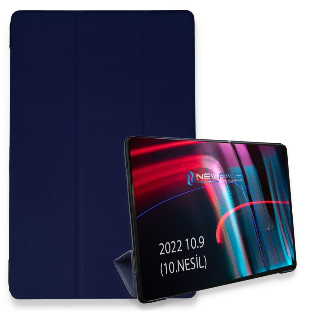 CLZ942 İpad 2022 10.9 (10.nesil) Kılıf Tablet Smart Kılıf - Ürün Rengi : Siyah