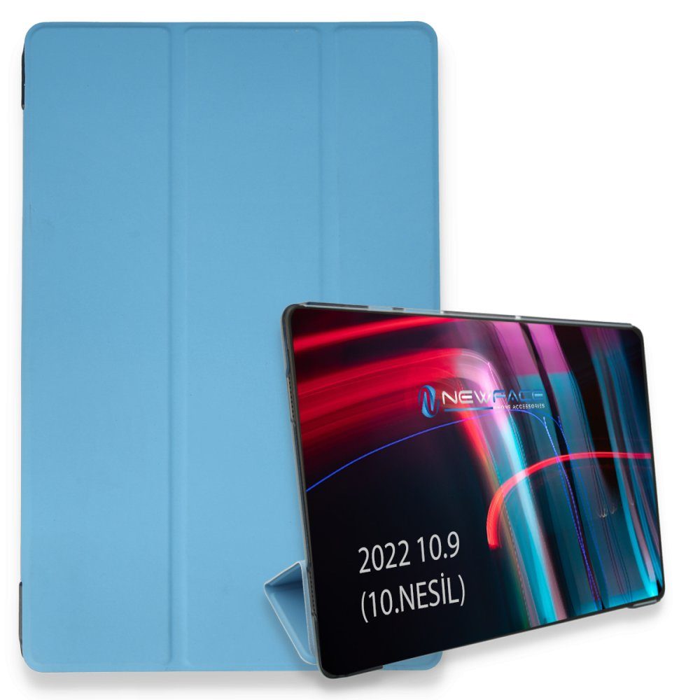 CLZ942 İpad 2022 10.9 (10.nesil) Kılıf Tablet Smart Kılıf - Ürün Rengi : Mavi