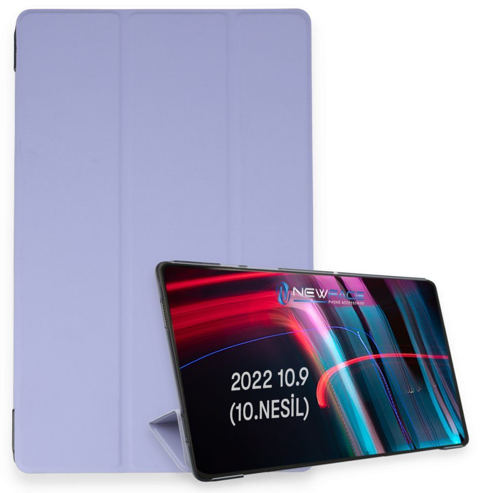 CLZ942 İpad 2022 10.9 (10.nesil) Kılıf Tablet Smart Kılıf - Ürün Rengi : Mor