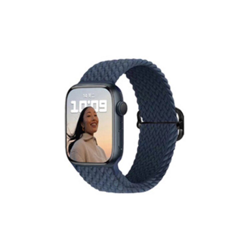 CLZ942 Apple Watch 40mm Star Kordon - Ürün Rengi : Zigzag Beyaz-Mavi