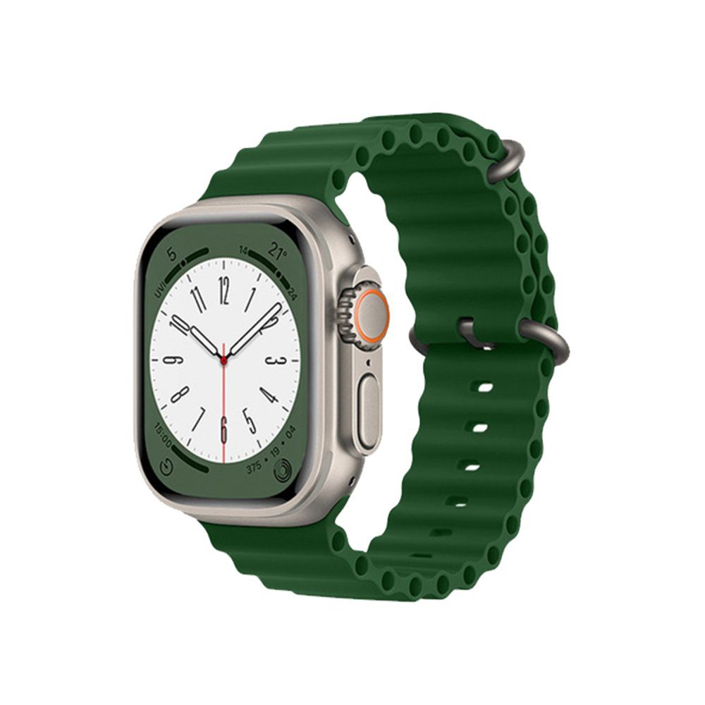 CLZ942 Apple Watch 42mm Ocean Kordon - Ürün Rengi : Koyu Yeşil