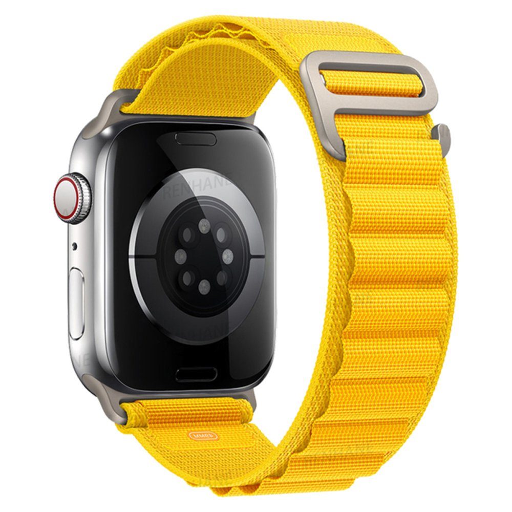 CLZ942 Apple Watch 41mm Mountain Kordon - Ürün Rengi : Sarı