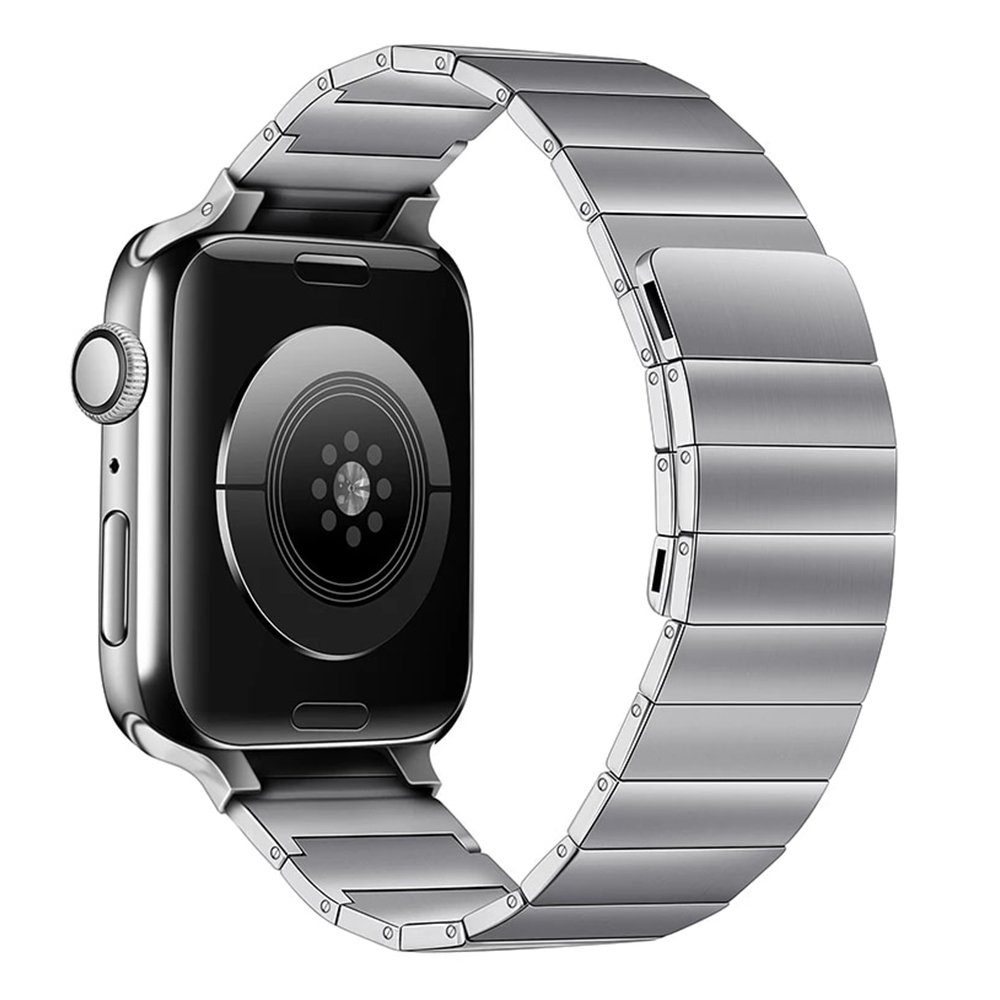 CLZ942 Apple Watch 42mm Kr404 Huks Kordon - Ürün Rengi : Gümüş