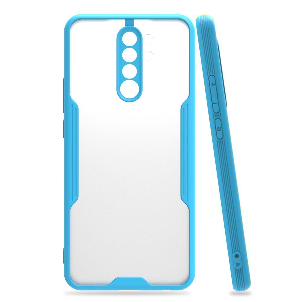 CLZ942 Xiaomi Redmi 9 Kılıf Platin Silikon - Ürün Rengi : Mavi