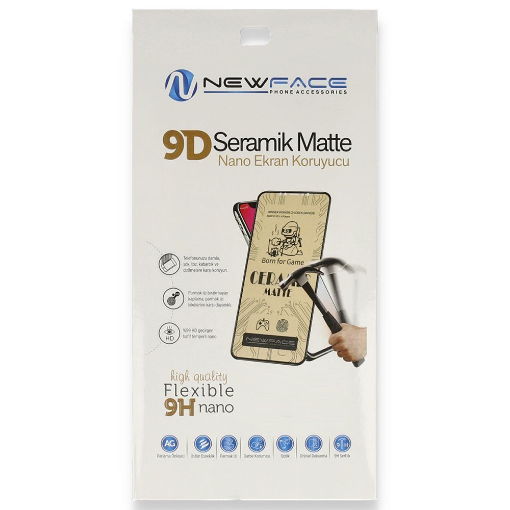 CLZ942 İphone Xs Max Mat Seramik Nano Ekran Koruyucu - Ürün Rengi : Siyah