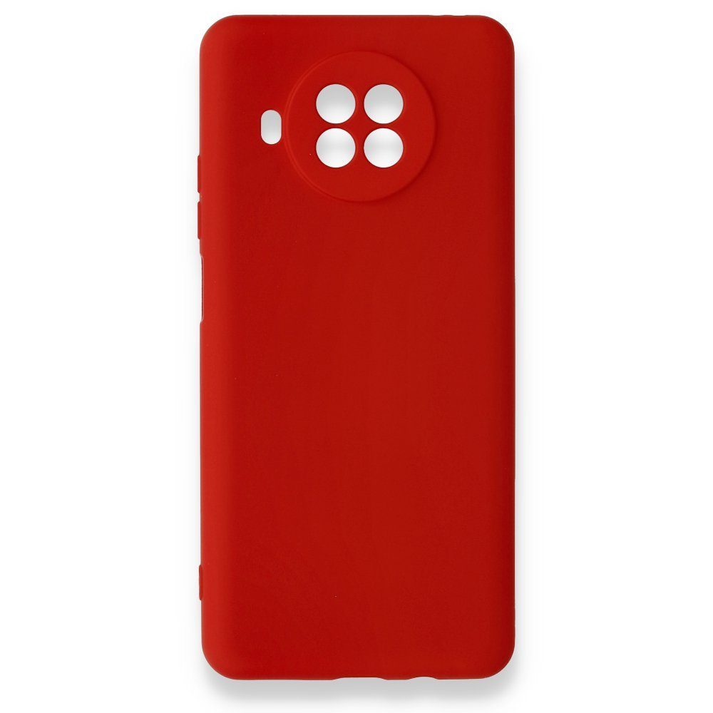 CLZ942 Xiaomi Redmi Note 9 Pro 5g Kılıf Nano İçi Kadife  Silikon - Ürün Rengi : Koyu Kırmızı