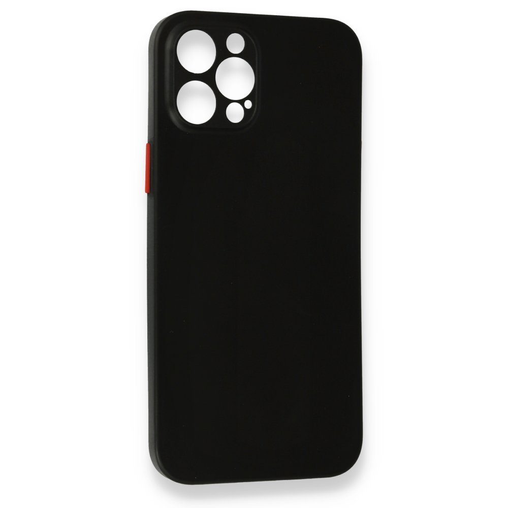 CLZ942 İphone 12 Pro Kılıf Pp Ultra İnce Kapak - Ürün Rengi : Siyah