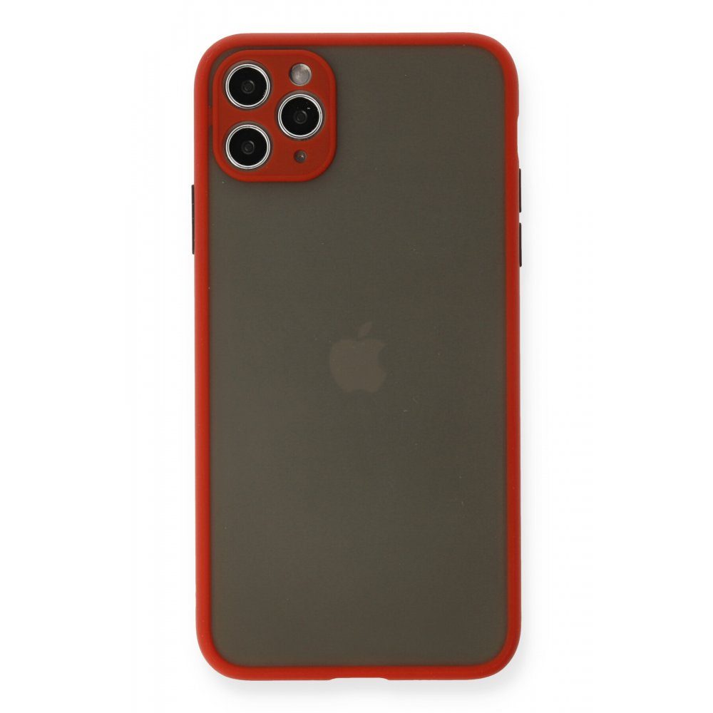 CLZ942 İphone 11 Pro Kılıf Montreal Silikon Kapak - Ürün Rengi : Kırmızı