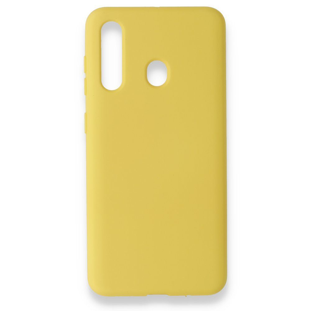 CLZ942 Samsung Galaxy A60 Kılıf Nano İçi Kadife  Silikon - Ürün Rengi : Sarı