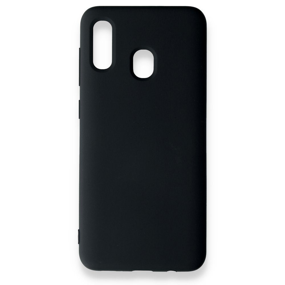 CLZ942 Samsung Galaxy A30 Kılıf Nano İçi Kadife  Silikon - Ürün Rengi : Siyah