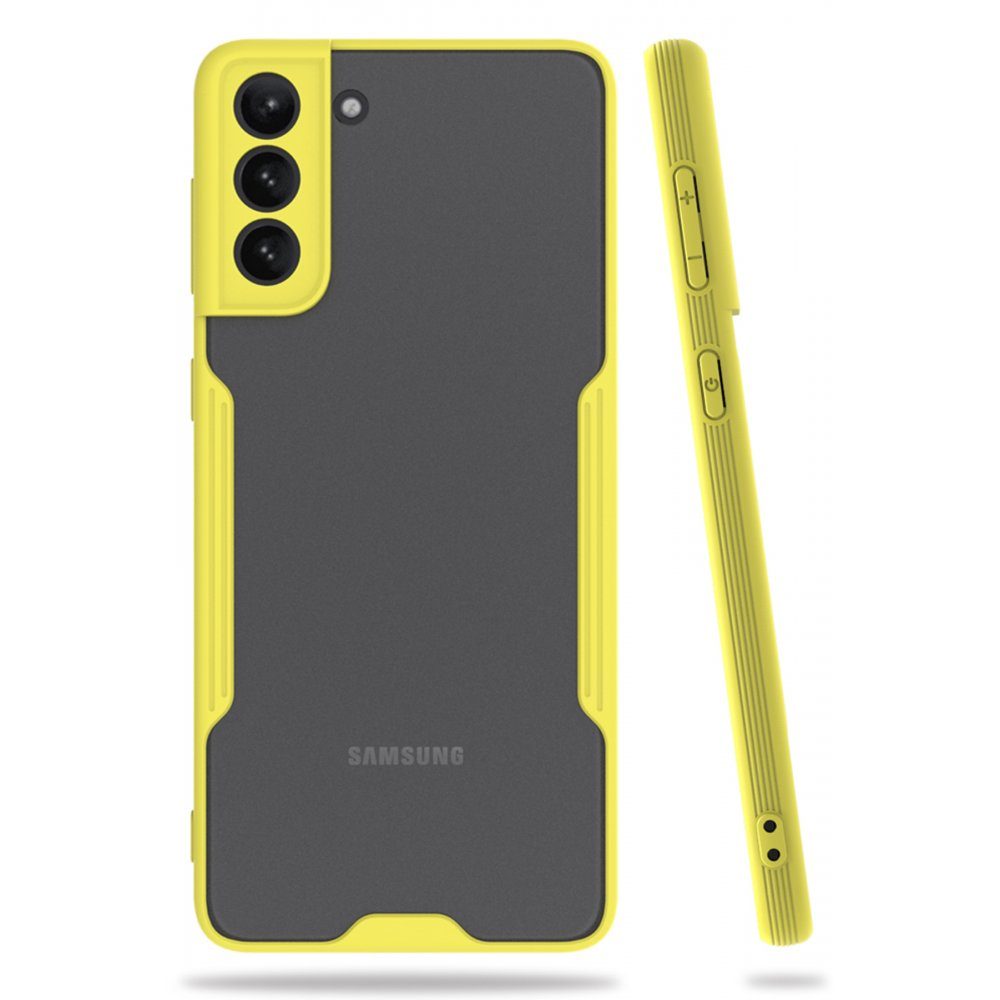 CLZ942 Samsung Galaxy S21 Plus Kılıf Platin Silikon - Ürün Rengi : Yeşil