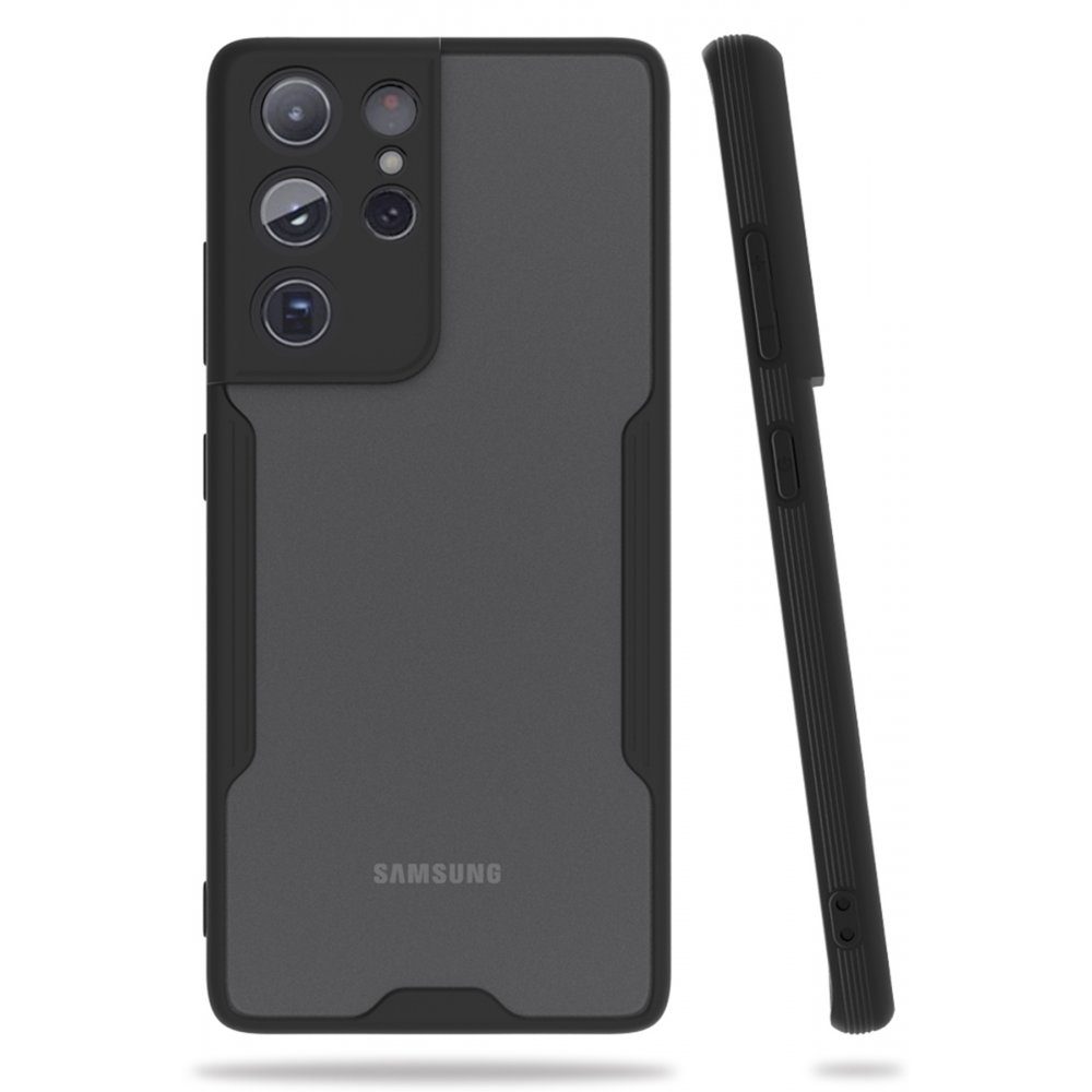 CLZ942 Samsung Galaxy S21 Ultra Kılıf Platin Silikon - Ürün Rengi : Mavi