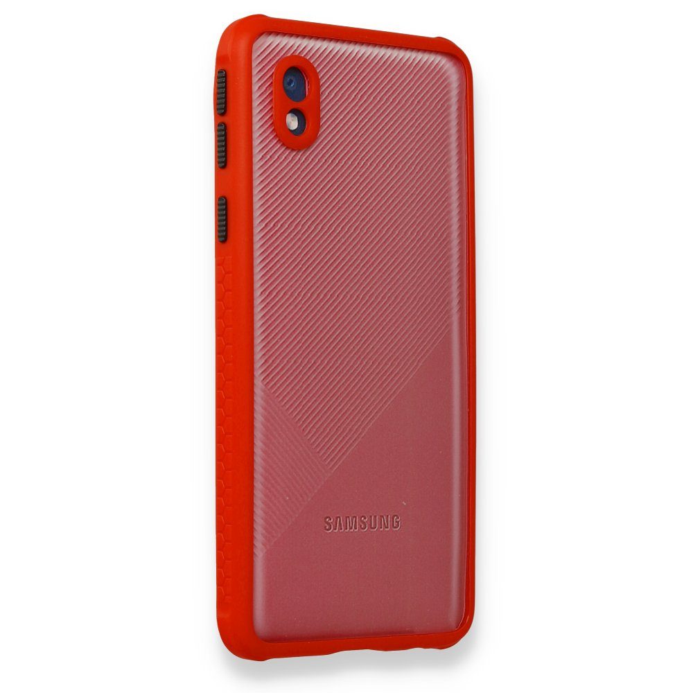 CLZ942 Samsung Galaxy A01 Core Kılıf Miami  Silikon - Ürün Rengi : Kırmızı
