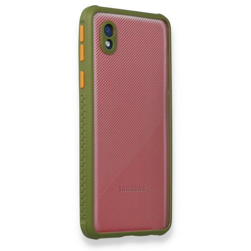 CLZ942 Samsung Galaxy A01 Core Kılıf Miami  Silikon - Ürün Rengi : Yeşil