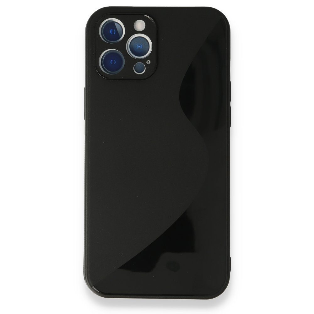CLZ942 İphone 12 Pro Max Kılıf S Silikon - Ürün Rengi : Siyah